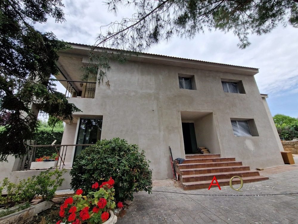 fachadas con sistema SATE en chalet de Boadilla del Monte (1)