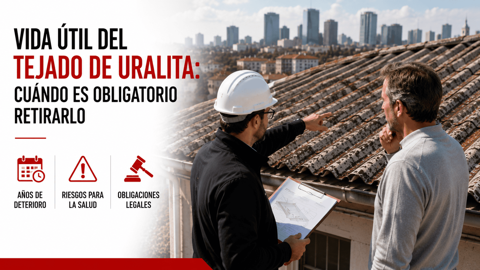 vida útil tejado uralita cuándo retirar