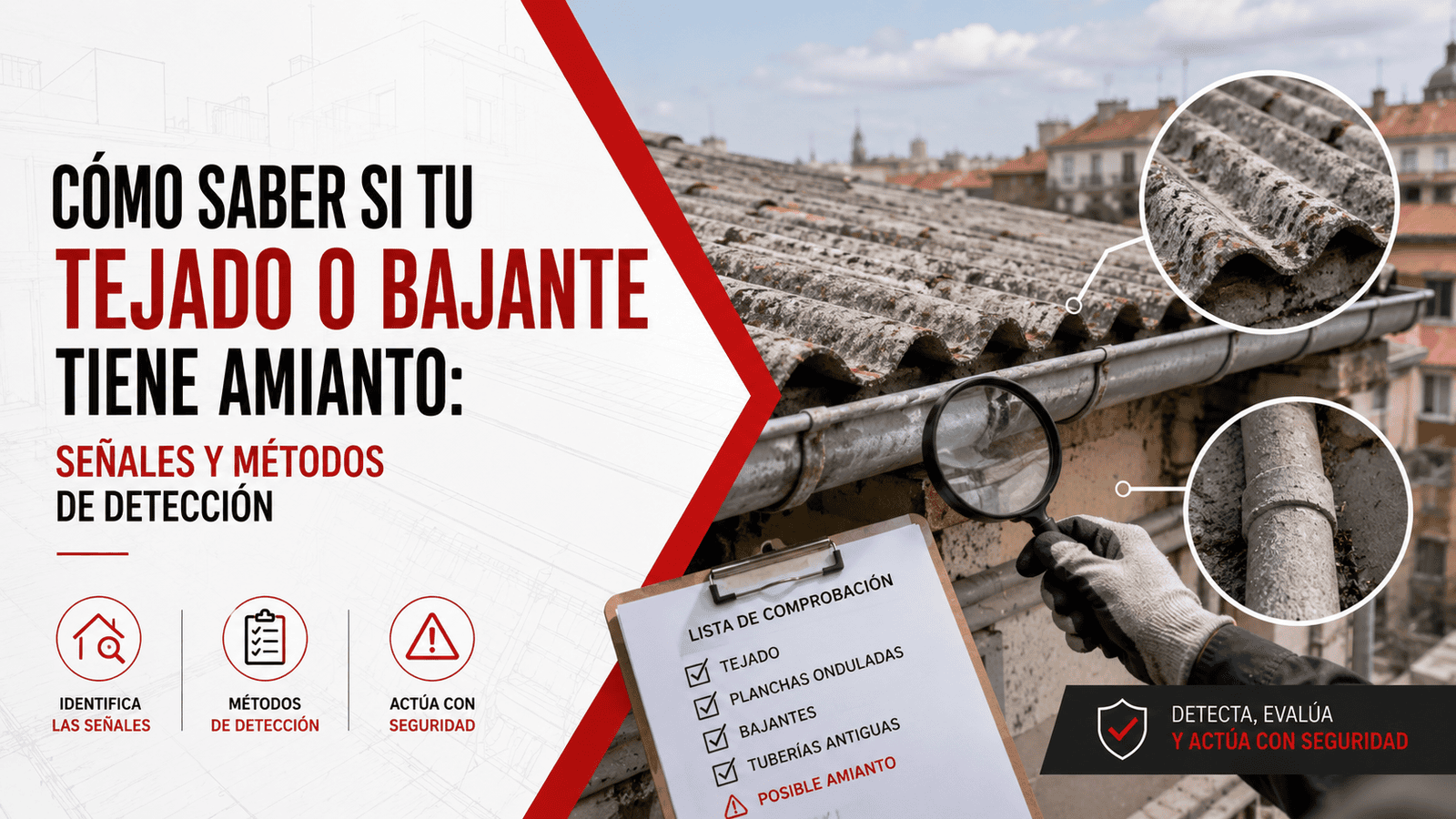 cómo saber si mi tejado tiene amianto