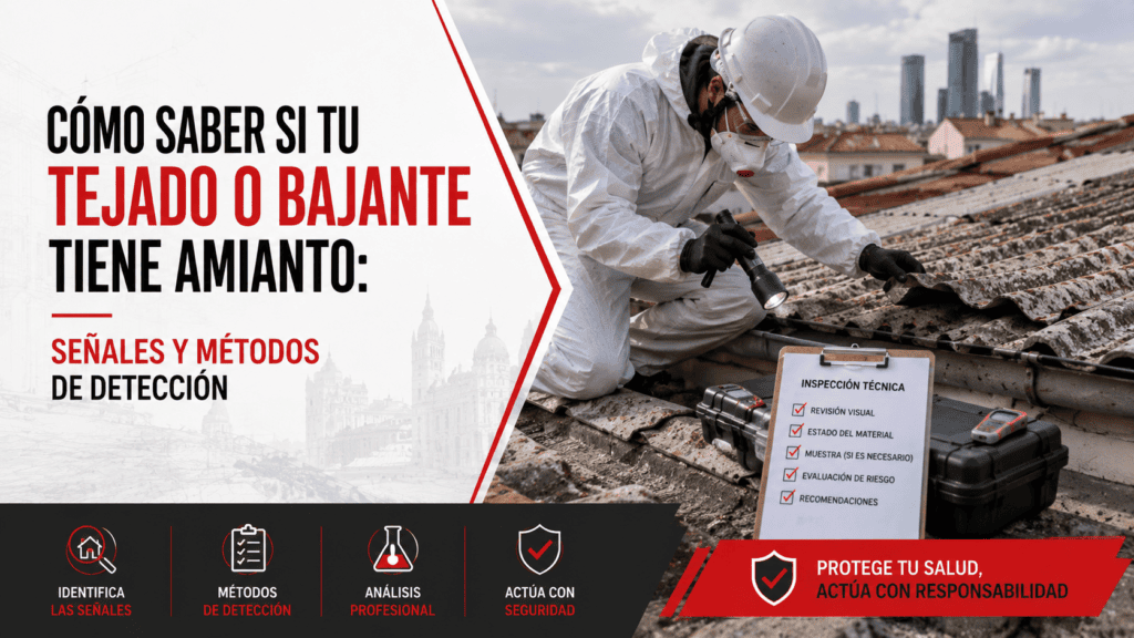 Cómo saber si tu tejado o bajante tiene amianto: señales y métodos de detección 1 Cómo saber si tu tejado tiene amianto