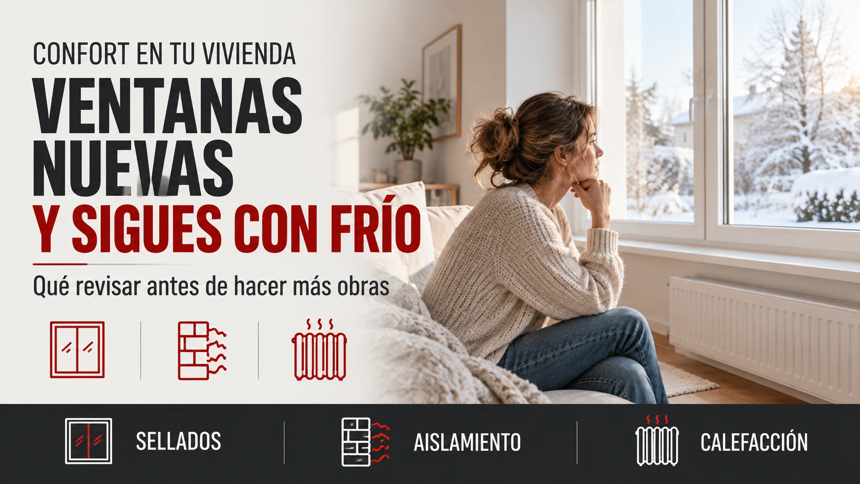 Ventanas nuevas y sigues con frío: observación del confort en una vivienda